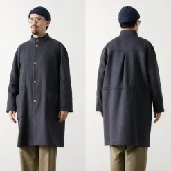 RE MADE IN TOKYO JAPAN / Wool Melton Stand Collar Coat