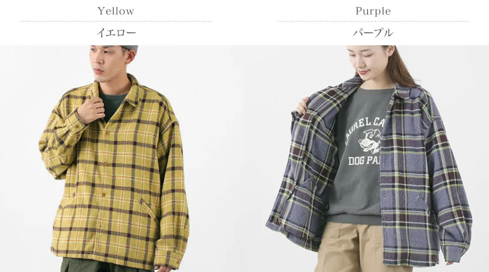 REMI RELIEF / Jazz Check Wide SHIRT CPO Shirt Jacket