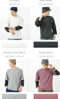 REMI RELIEF / Jersey Grunge 7/10 Sleeve T-Shirt