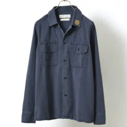 REMI RELIEF / Military Shirt (Flower Studded)