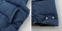 REMI RELIEF / Natural Processed Denim Down Vest