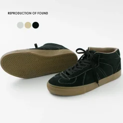 REPRODUCTION OF FOUND / German military trainers half cut shrink leather Sneaker