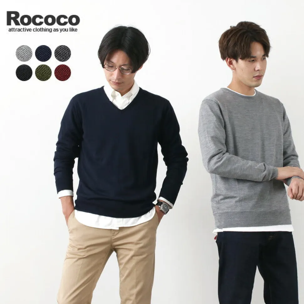 ROCOCO / Italian Extra Fine Merino Wool 14GG High Gauge Knits