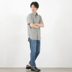 ROCOCO / Selvage Chambray S/S Button Down Shirt