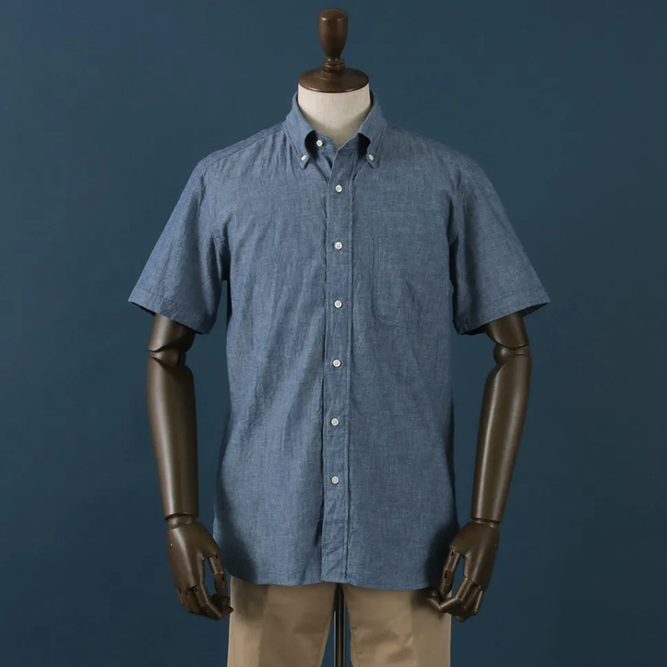 ROCOCO / Selvage Chambray S/S Button Down Shirt