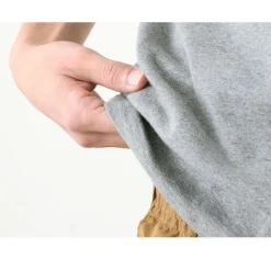 ROCOCO / Smooth Cotton Ribbed Crew T-Shirt