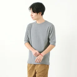 ROCOCO / Smooth Cotton Ribbed Crew T-Shirt