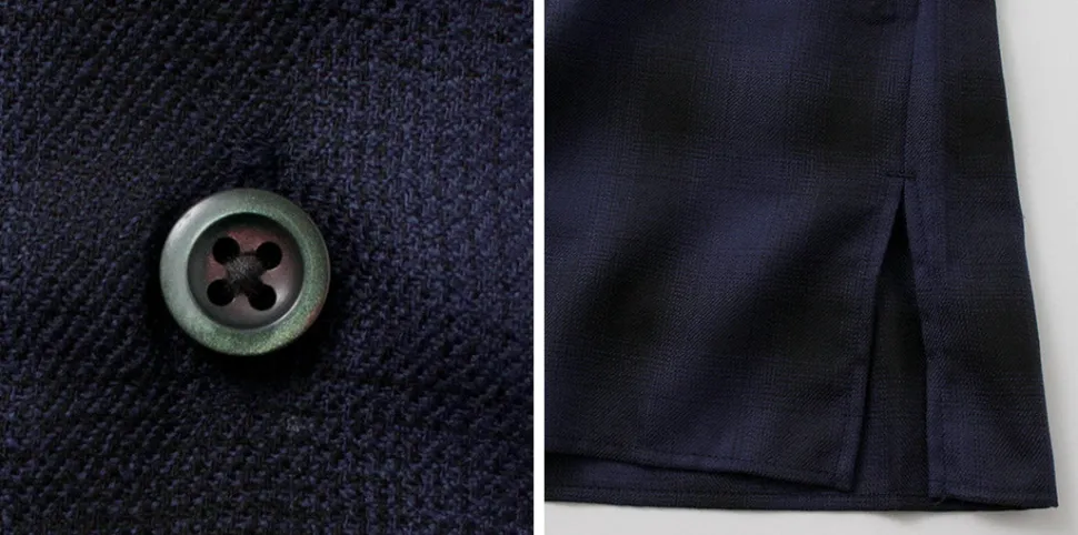 ROCOCO / Wool Open-Collared Shirt