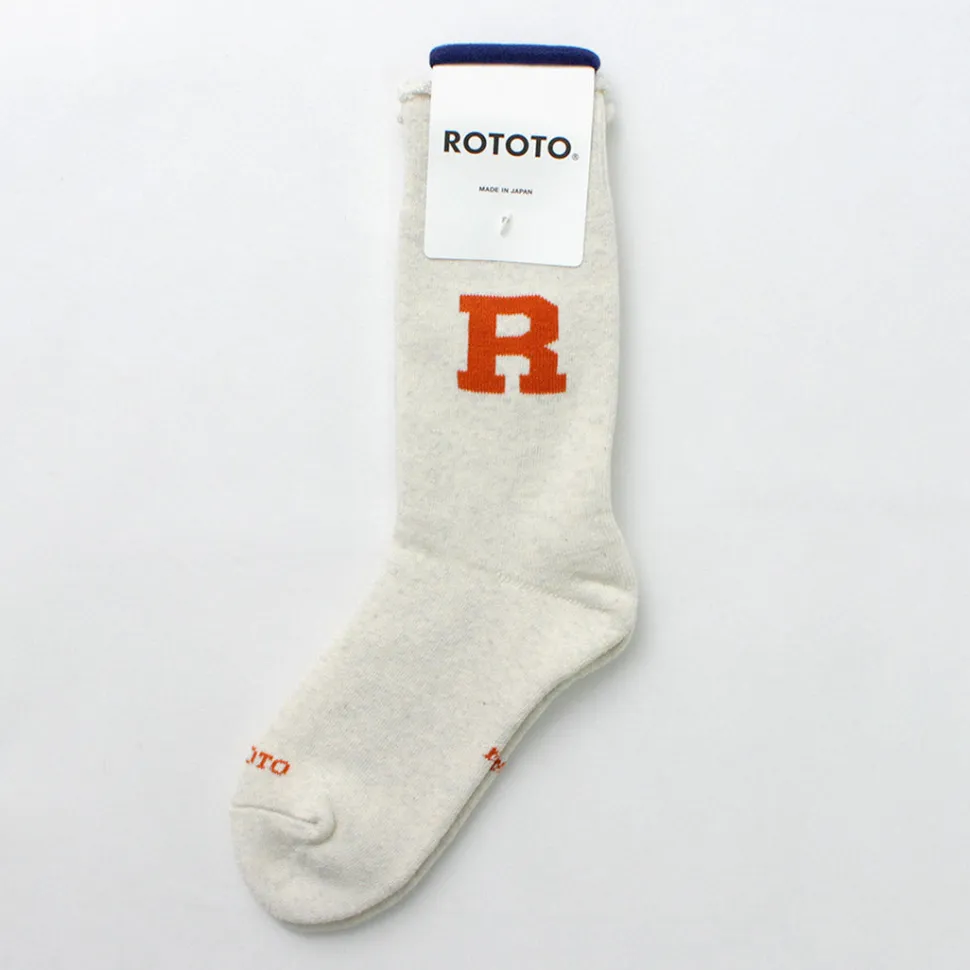 ROTOTO / Raffy Sweat Socks R Logo