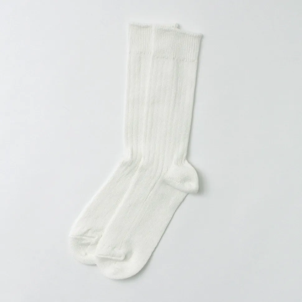 ROTOTO / R1461 linen cotton ribbed socks