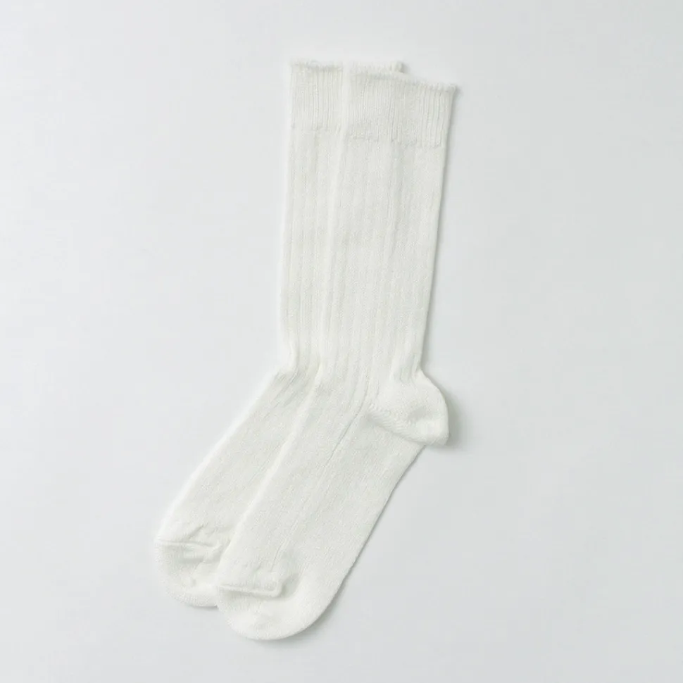 ROTOTO / R1461 linen cotton ribbed socks