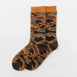 ROTOTO / R1339 Pile camo crew socks