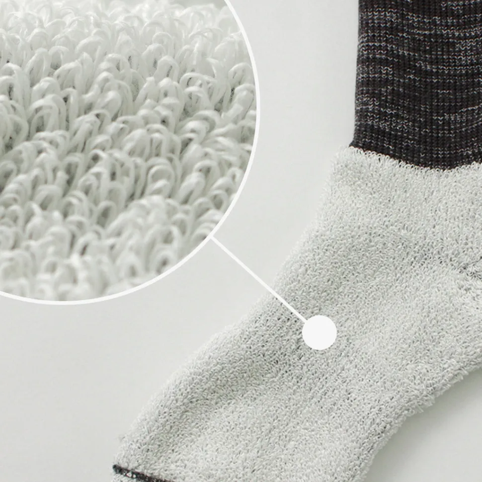 ROTOTO / WASHI pile crew socks