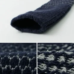 ROTOTO / Woolen Jacquard Crew Socks Popcorn