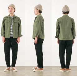 SANCA / Black denim tapered 5P trousers