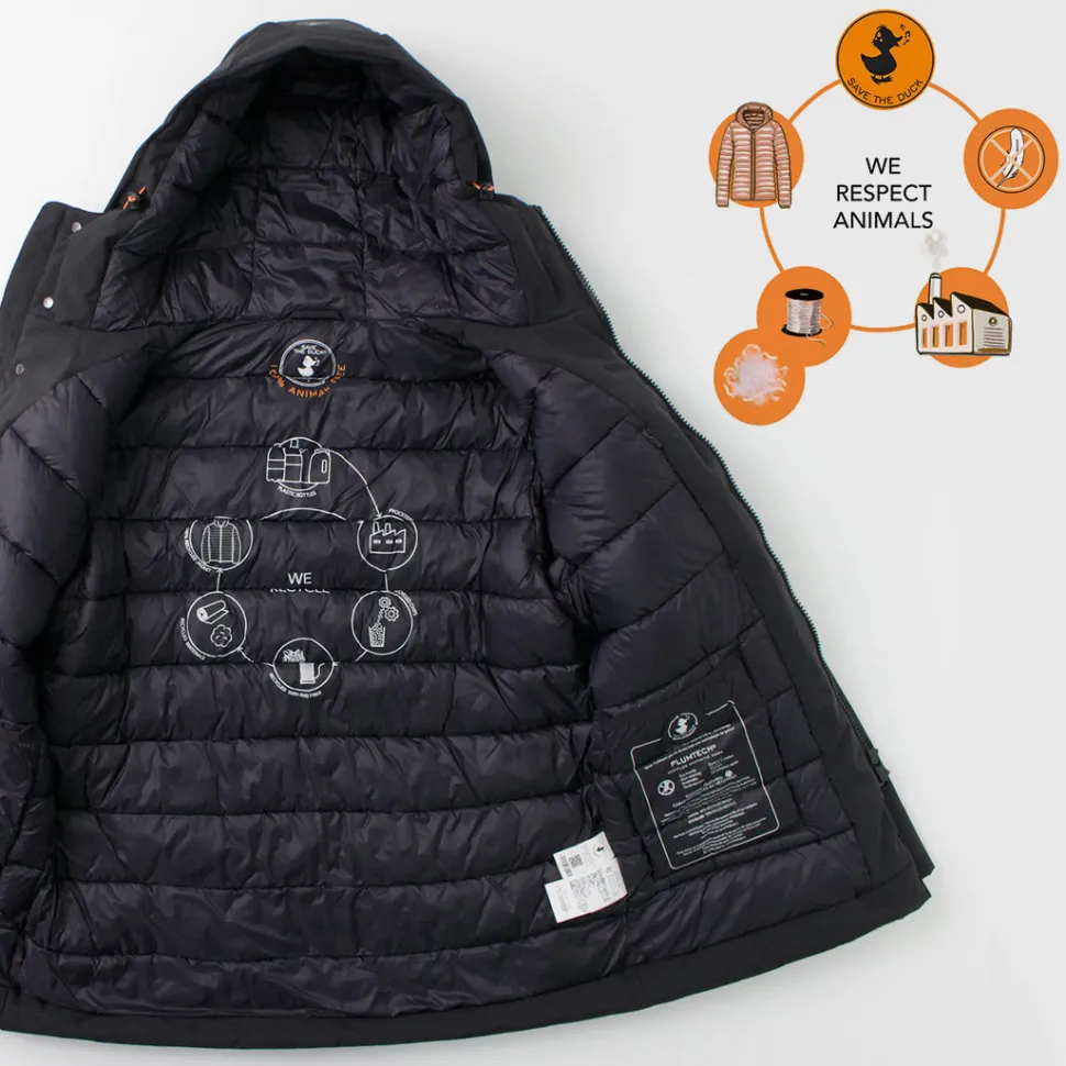 SAVE THE DUCK / Phyllis Synthetic Down Hooded Middle Jacket