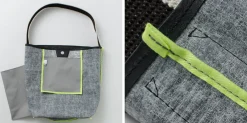 SENTI / Dyneema Leather Box Type Shoulder Bag