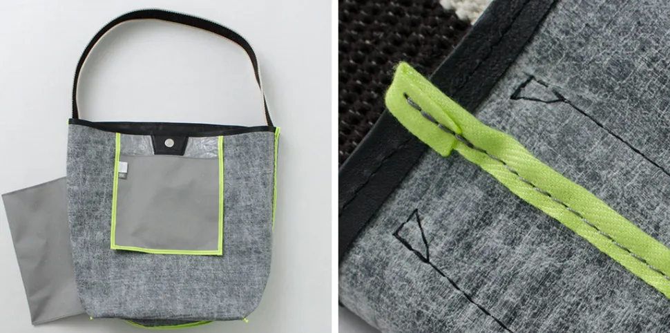 SENTI / Dyneema Leather Box Type Shoulder Bag