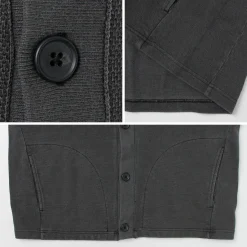 SI / Moss Stitch Pigment Cardigan