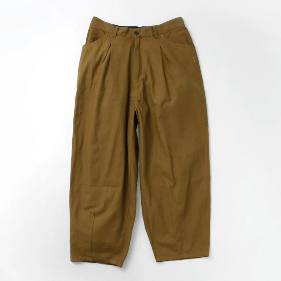 SLOW HANDS / Back Satin Poofy Tuck Pants