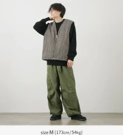 SON OF THE CHEESE / Check Wool Vest
