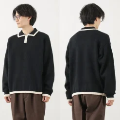 SON OF THE CHEESE / Line Polo Knit