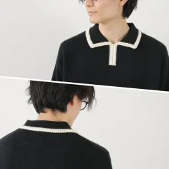SON OF THE CHEESE / Line Polo Knit