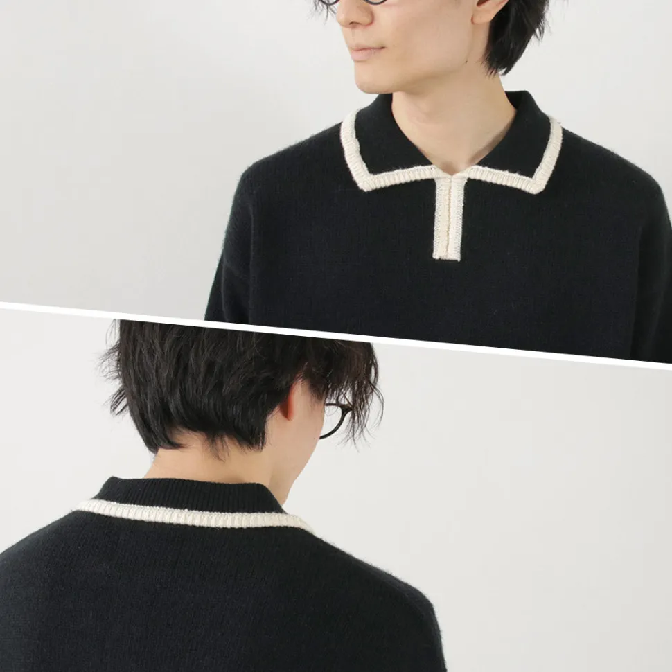 SON OF THE CHEESE / Line Polo Knit