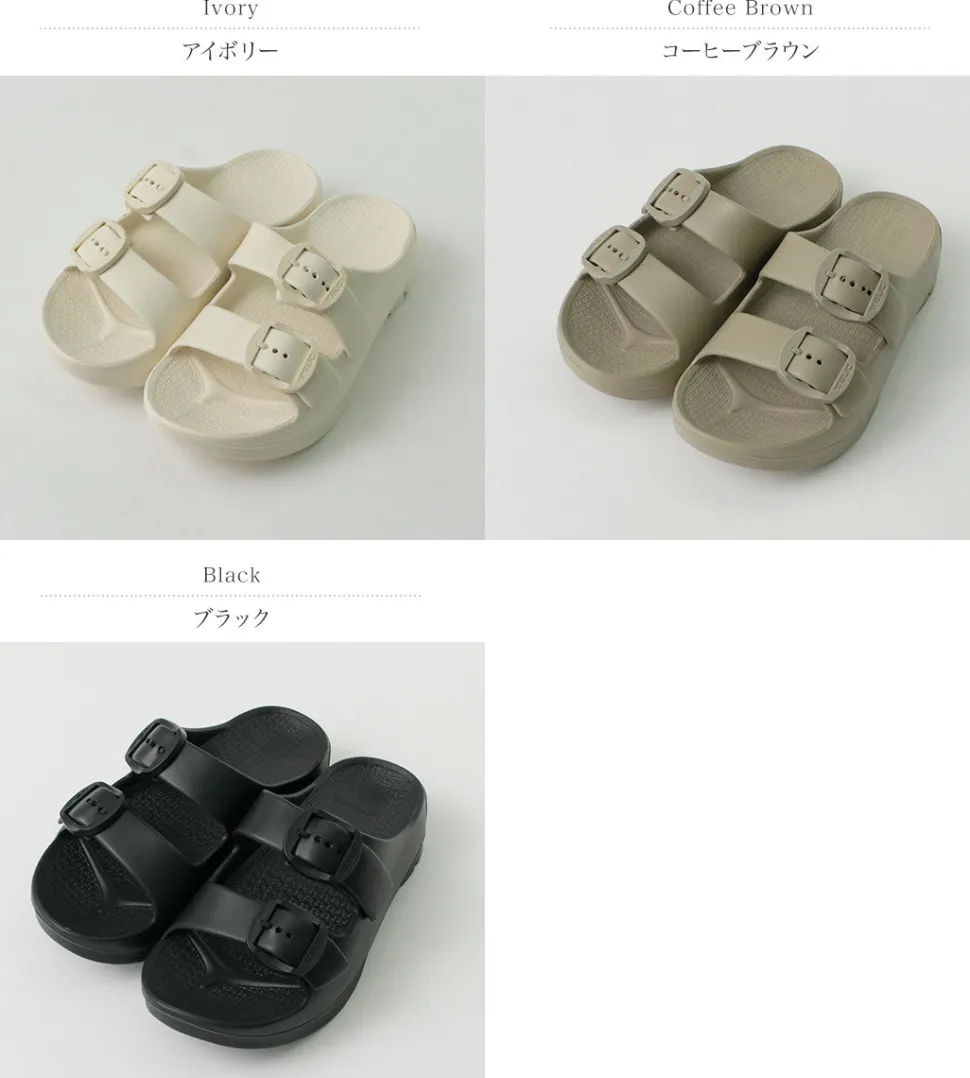 TELIC / Double Buckle 2 Recovery W Buckle Sandal