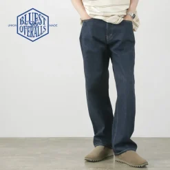 THE BLUEST OVERALLS / Big Silhouette Denim Pants