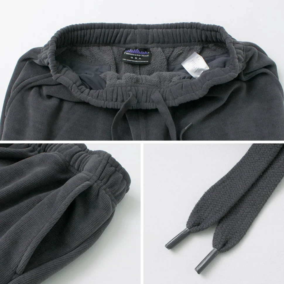 THOUSAND MILE / Knit Fleece Mock & Long Pants Setup