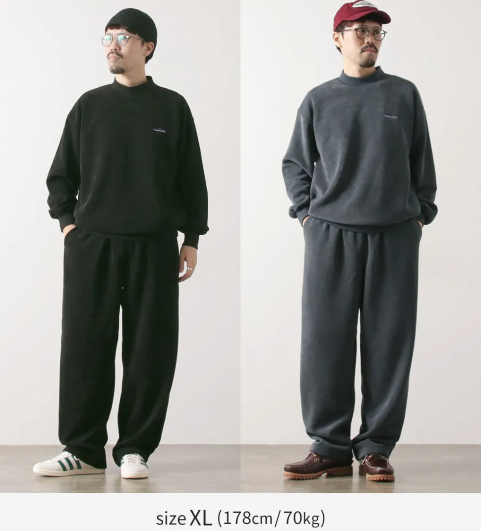 THOUSAND MILE / Knit Fleece Mock & Long Pants Setup