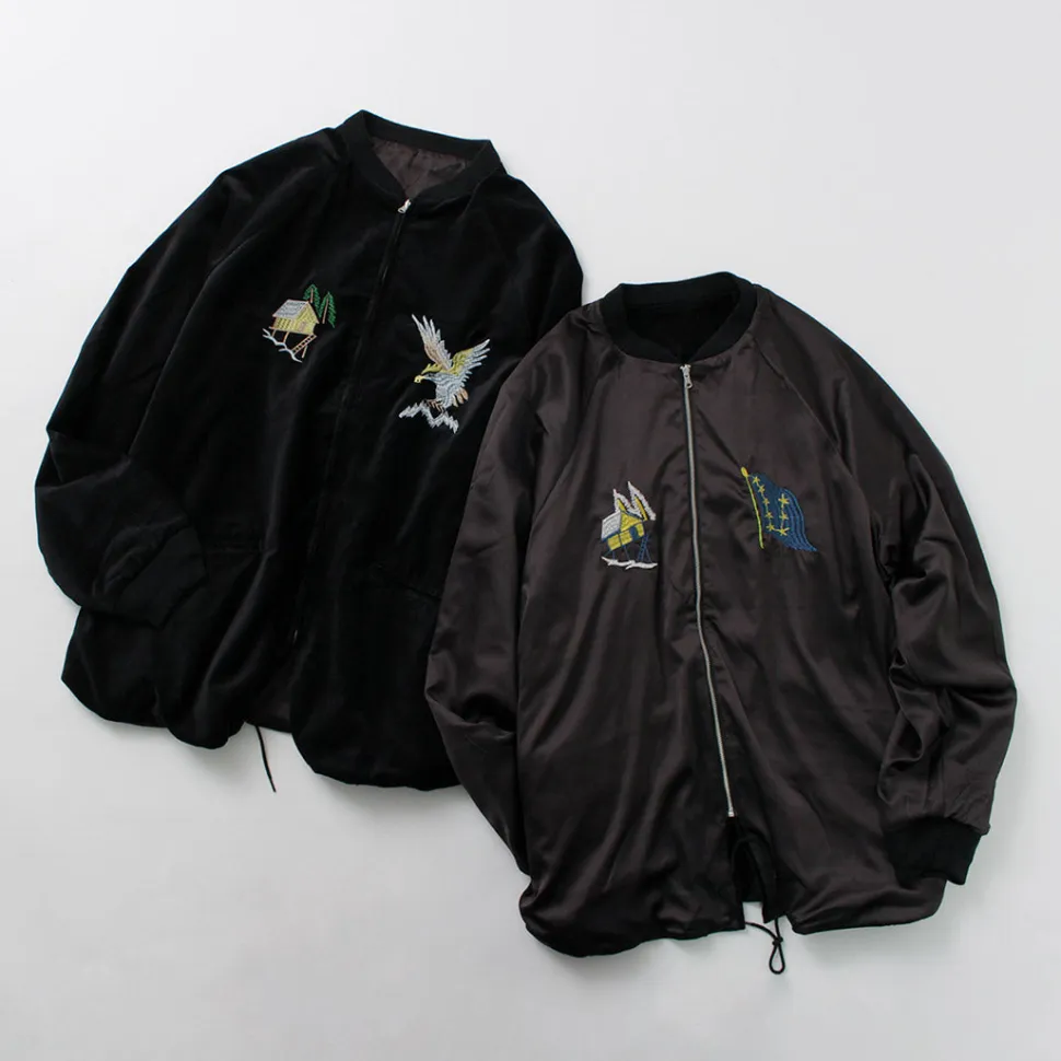 THRIFTY LOOK / Reversible Souvenir Alaska Jacket