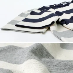 TIEASY / HDCS Boat neck S/S wide stripe basque shirt