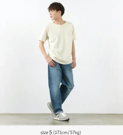 TIEASY / Summer Knits Henley Short Sleeve T-shirt