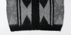 TOWN CRAFT / Vintage Jacquard Zip Cardigan