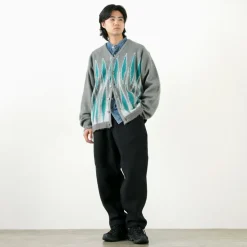 TOWN CRAFT / Vintage Pattern Shaggy Cardigan