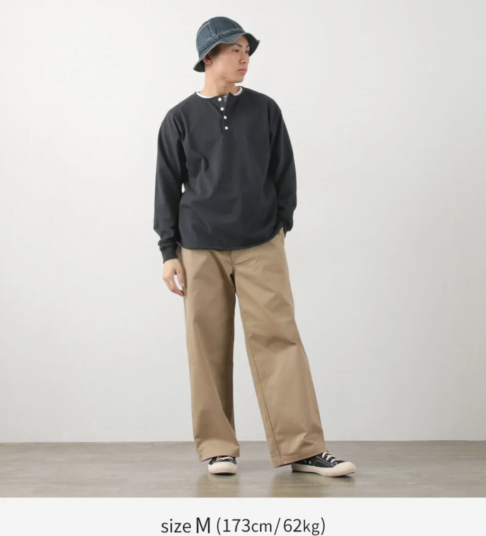 TOWN TOPIC / Ankle Henley L/S Tee