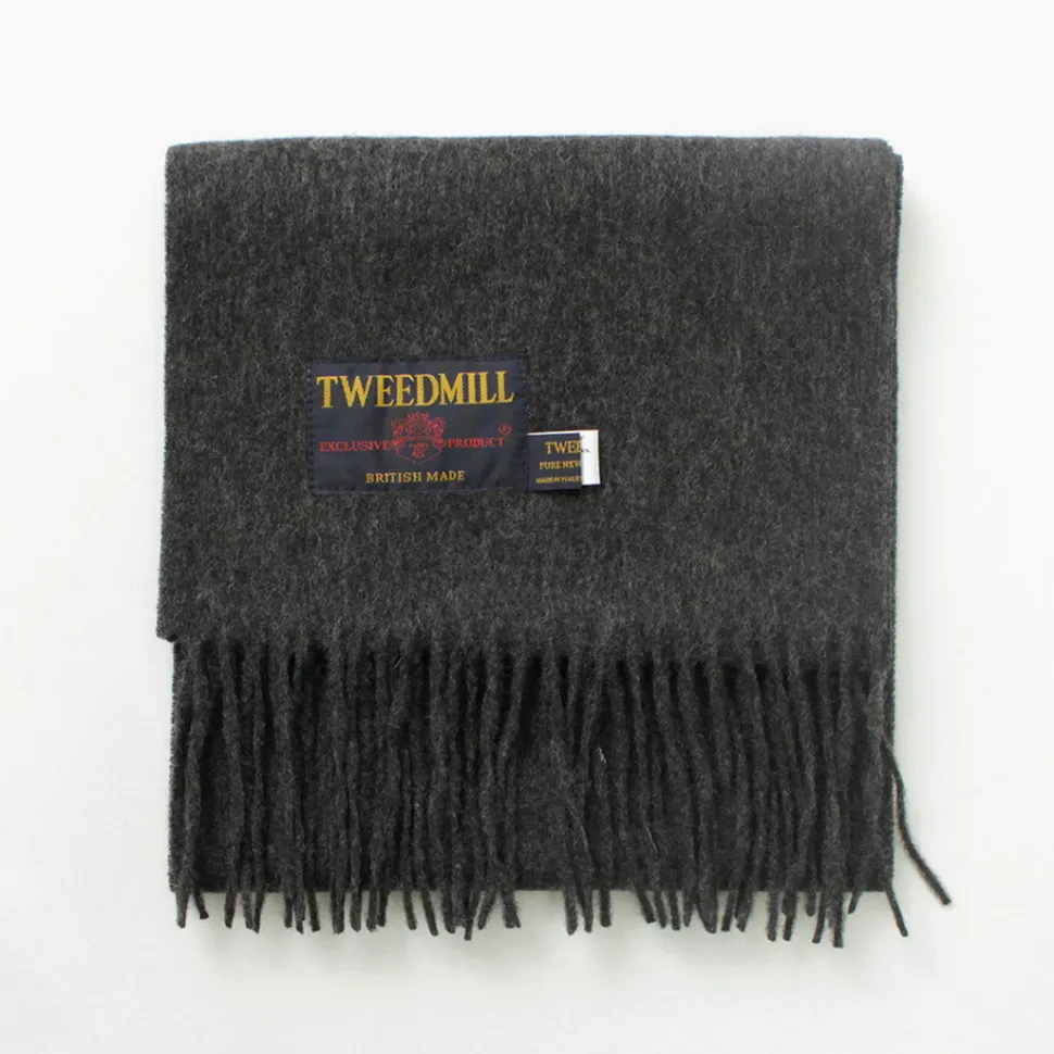 TWEED MILL / Lamb Wool Scarf Solid