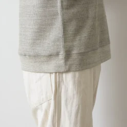 UNDYED / Waffle Sweatshirt Colored Organic Cotton