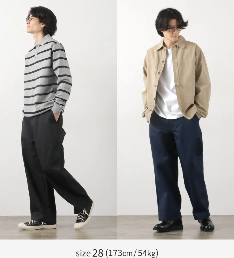 UNIVERSAL OVERALL / Heritage T/C Volume Trousers STONE CARVERE