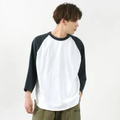 WALLA WALLA SPORT / 7/10 Sleeve 2 Tone Baseball T-Shirt