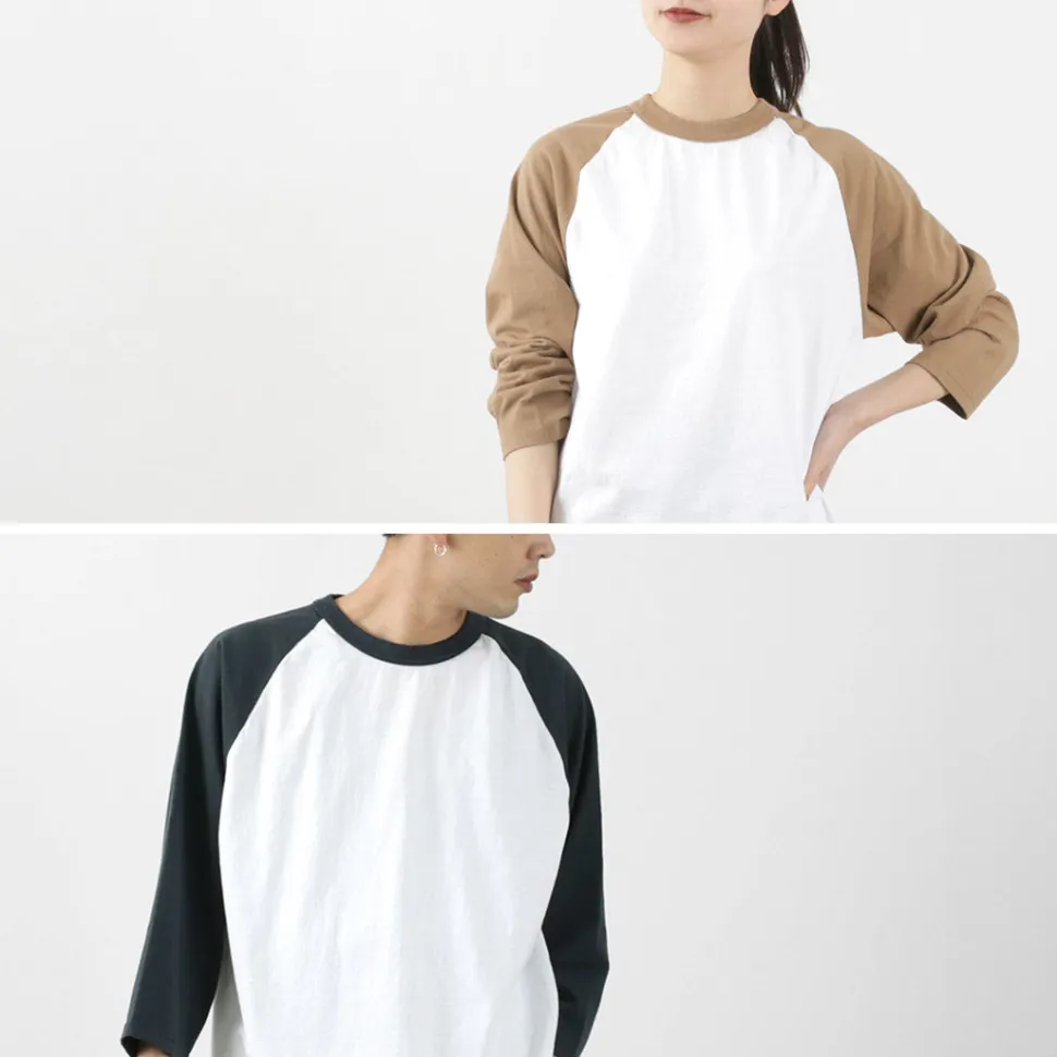 WALLA WALLA SPORT / 7/10 Sleeve 2 Tone Baseball T-Shirt