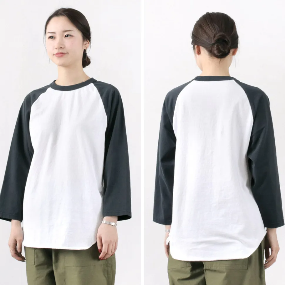 WALLA WALLA SPORT / 7/10 Sleeve 2 Tone Baseball T-Shirt