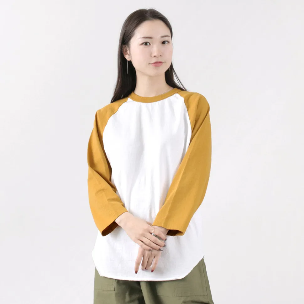 WALLA WALLA SPORT / 7/10 Sleeve 2 Tone Baseball T-Shirt