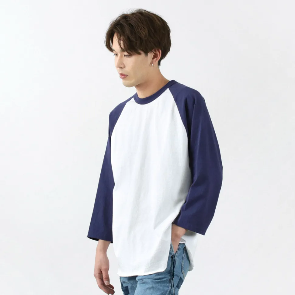 WALLA WALLA SPORT / 7/10 Sleeve 2 Tone Baseball T-Shirt