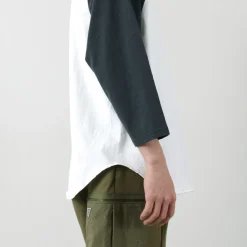 WALLA WALLA SPORT / 7/10 Sleeve 2 Tone Baseball T-Shirt