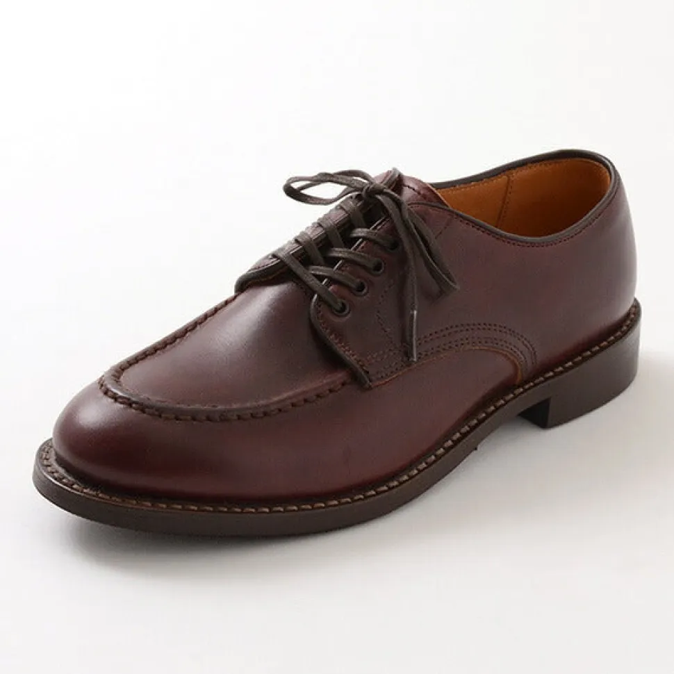 WHEELROBE / 15078 Heavy Stitching Moc Toe Leather Shoes
