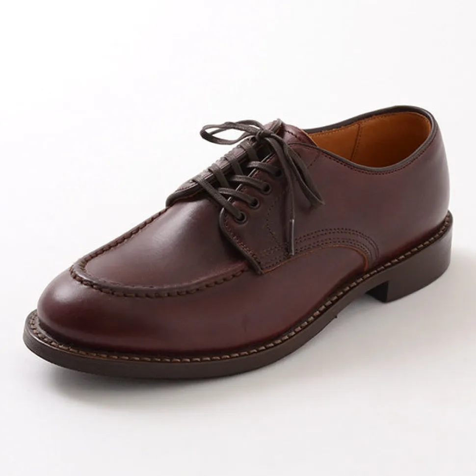 WHEELROBE / 15078 Heavy Stitching Moc Toe Leather Shoes