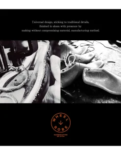 WHEELROBE / 15078 Heavy Stitching Moc Toe Leather Shoes